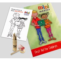 Click Medical First Aid For Children Pack With Coloured Pencils