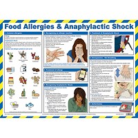 Click Medical Food Allergies and Anaphylactic Shock Poster, A2
