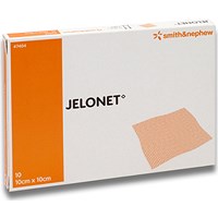 Smith & Nephew Paraffin Gauze Dressing, 10cm x 10cm, Pack of 10