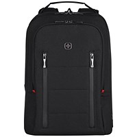 Wenger City Traveller Carry-On 16 Inch Backpack with Tablet Pocket Black