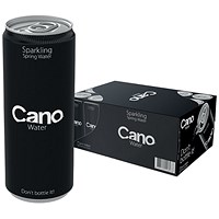 Cano Sparkling Water, Cans, 330ml, Pack of 24