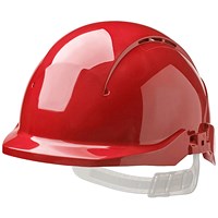 Centurion Concept Reduced Peak Vented Safety Helmet, Red