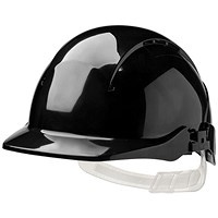 Centurion Concept Core Full Peak Slip Ratchet Vented Helmet, Black