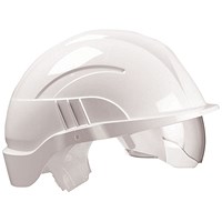 Centurion Vision Plus Safety Helmet with Integrated Visor, White