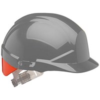 Centurion Reflex Slip Ratchet Helmet, Grey with Orange Flash