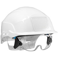 Centurion Spectrum Safety Helmet with Integrated Eye Protection, White