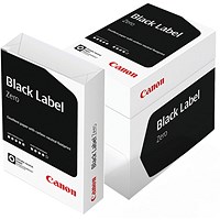 Canon A4 Black Label Zero Paper, White, 75gsm, Box (5 x 500 Sheets) Canon A4 Black Label Zero Paper, White, 75gsm, Box (5 x 500 Sheets)