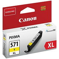 Canon CLI-571XL Ink Cartridge High Yield Yellow 0334C001