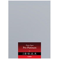 Canon A2 Pro Platinum Photo Paper, Glossy, 300gsm, Pack of 20 Canon A2 Pro Platinum Photo Paper, Glossy, 300gsm, Pack of 20