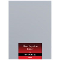Canon A2 Pro Luster Photo Paper, Semi-Gloss, 260gsm, Pack of 25