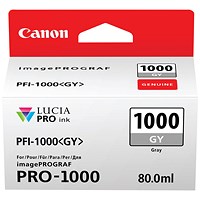 Canon PFI-1000GY Ink Cartridge Grey 0552C001