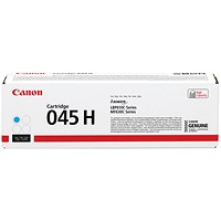 Canon 045H Toner Cartridge High Yield Cyan 1245C002 Canon 045H Toner Cartridge High Yield Cyan 1245C002