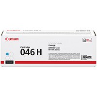 Canon 046H Toner Cartridge High Yield Cyan 1253C002 Canon 046H Toner Cartridge High Yield Cyan 1253C002