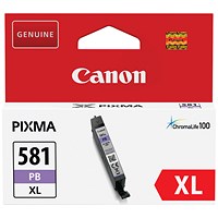 Canon CLI-581XL Photo Blue High Yield Inkjet Cartridge Canon CLI-581XL Photo Blue High Yield Inkjet Cartridge
