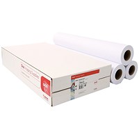 Canon Standard Paper Roll, 610mm x 50m, White, 90gsm, Pack of 3 Rolls Canon Standard Paper Roll, 610mm x 50m, White, 90gsm, Pack of 3 Rolls