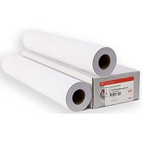 Canon Plain Uncoated Red Label Paper, 594mm x 175m, White, 97003495, Pack of 2 Rolls