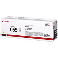 Canon 055H Toner Cartridge High Yield Yellow 3017C002