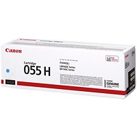 Canon 055H Toner Cartridge High Yield Cyan 3019C002 Canon 055H Toner Cartridge High Yield Cyan 3019C002