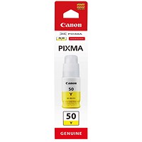Canon GI-50Y Ink Cartridge Yellow 3405C001 Canon GI-50Y Ink Cartridge Yellow 3405C001