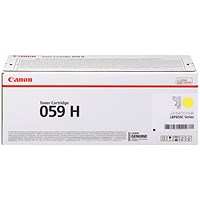 Canon 059H Toner Cartridge High Yield Yellow 3624C001 Canon 059H Toner Cartridge High Yield Yellow 3624C001