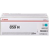 Canon 059H Toner Cartridge High Yield Cyan 3626C001