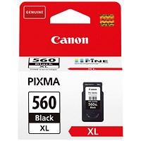 Canon PG-560XL Inkjet Cartridge High Yield Black 3712C001