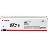 Canon 067H Toner Cartridge High Yield Cyan 5105C002
