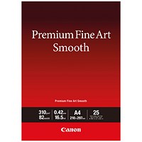 Canon Premium Fine Art Paper FA-SM2 Smooth A4 (Pack of 25) 1711C011