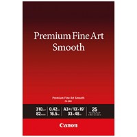 Canon Premium Fine Art Smooth A3 Plus Paper (Pack of 25) 1711C014