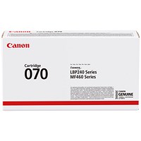 Canon 070 Toner Cartridge, Black