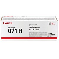 Canon 071H Toner Cartridge, High Yield, Black Canon 071H Toner Cartridge, High Yield, Black