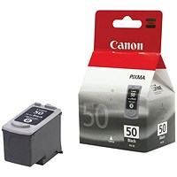 Canon PG-50 Black High Yield Inkjet Cartridge 0616B001