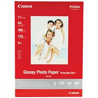 Canon A4 Photo Paper, Glossy, 200gsm, Pack of 100