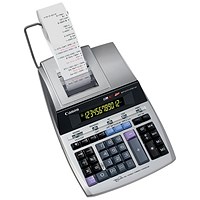 Canon MP1211-LTSC Printing Calculator, 12 Digit, Main Powered, Silver