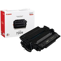 Canon 724H Toner Cartridge High Yield Black 3482B002 Canon 724H Toner Cartridge High Yield Black 3482B002