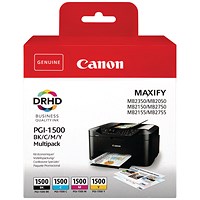 Canon PGI-1500 Inkjet Cartridge Multipack CMYK 9218B006