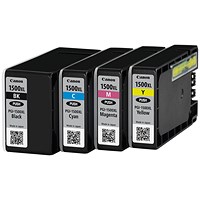 Canon PGI-1500XL Inkjet Cartridge Multi Value Pack High Yield CMYK 9182B010