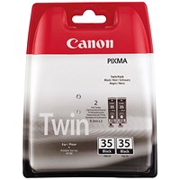 Canon PGI-35 Inkjet Cartridge Twin Pack Black 1509B029