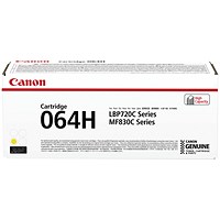 Canon 064H Toner Cartridge High Yield Yellow 4932C001