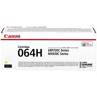 Canon Cartridge 064 High Yield Yellow Laser Toner Cartridge 4932C001