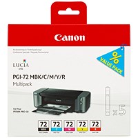 Canon PGI-72 5-Colour Ink Cartridge Multipack 6402B009