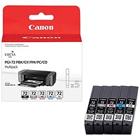 Canon PGI-72 Ink Cartridges PBK/GY/PM/PC/CO Multipack 6403B007