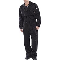 Beeswift Premium Boilersuit, Black, 38