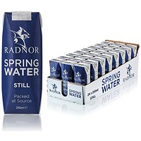 Radnor Still Spring Water, Tetra Pak Cartons, 250ml, Pack of 24
