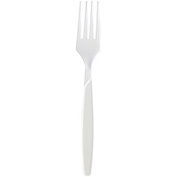 Heavy Duty Plastic Forks 178mm White (Pack of 100)