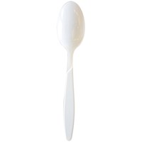 Heavy Duty Plastic Tablespoons 155mm White (Pack of 100)