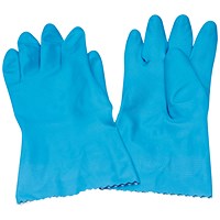 Rubber Gloves Medium Blue (Pack of 12) 803191