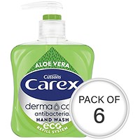 Carex Aloe Vera Antibacterial Hand Wash, 250ml, Pack of 6