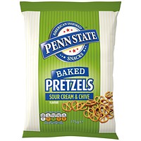 Penn State Sour Cream and Chive Baked Pretzels 175g (Pack of 8)