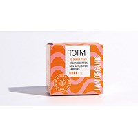 Totm Organic Cotton Non-Applicator Tampons, Super+, Pack of 15